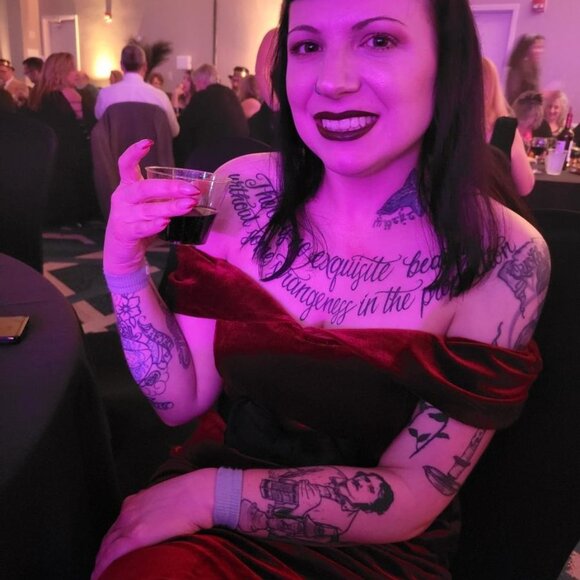 Wine Red 1960s Velvet Vintage Cocktail Dress - Picture 4 of 5